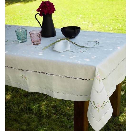 Τραπεζομάντηλο 10656 Rococo Με Κέντημα Linen White Egg (140x180) 1Τεμ