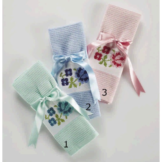 Ποτηρόπανο Σετ Kitchen Φιόγκος B Jacquard Cotton White Egg (50x70) 12Τεμ