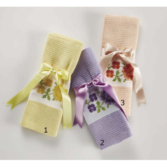 Ποτηρόπανο Σετ Kitchen Φιόγκος Γ Jacquard Cotton White Egg (50x70) 12Τεμ Ποτηρόπανο Σετ Kitchen Φιόγκος Γ Jacquard Cotton White Egg (50x70) 12Τεμ