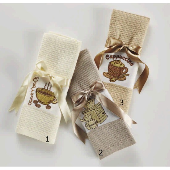 Ποτηρόπανο Σετ Kitchen Φιόγκος A Jacquard Cotton White Egg (50x70) 12Τεμ Ποτηρόπανο Σετ Kitchen Φιόγκος A Jacquard Cotton White Egg (50x70) 12Τεμ