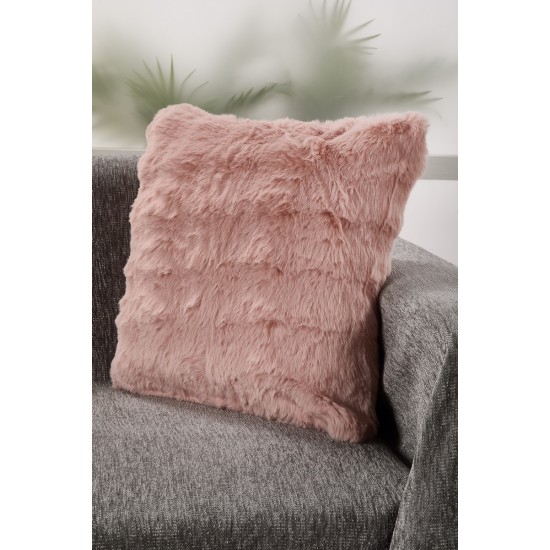 Διακοσμητική Μαξιλαροθήκη Γούνινη Διπλής Όψεως D0240-4 Powder White Egg (45x45) 1Τεμ