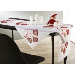 Τραβέρσα Χριστουγεννιάτικη Christmas Time 18711/01 White Egg (40x180) 1Τεμ