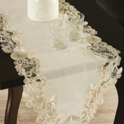 Τραβέρσα Με Κέντημα 7103/02 White Egg (40x180) 1Τεμ