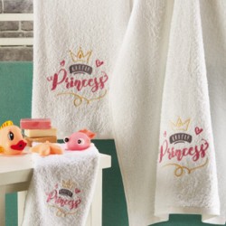 Πετσέτες Βρεφικές Με Κέντημα Σετ Baby Bath P026-2 Cotton White Egg 3Τεμ