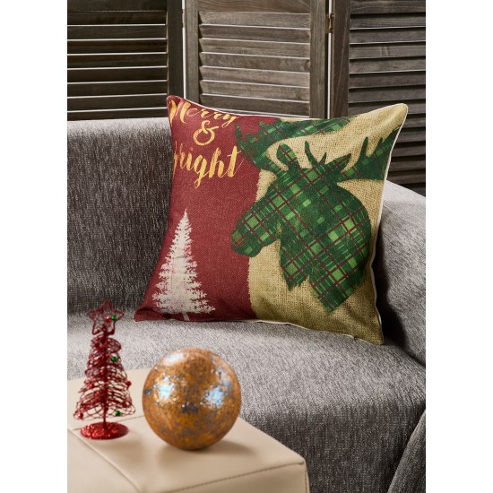 Διακοσμητική Μαξιλαροθήκη Χριστουγεννιάτικη XR96 Cotton White Egg (45x45) 1Τεμ