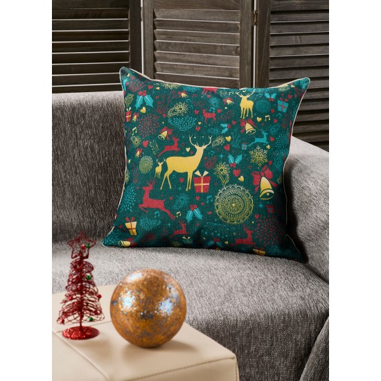 Διακοσμητική Μαξιλαροθήκη Χριστουγεννιάτικη XR98 Cotton White Egg (45x45) 1Τεμ