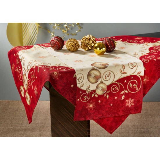 Σετ Τραπεζαρίας Υφαντό Χριστουγεννιάτικο Σετ Christmas YF06 Polycotton White Egg 2Τεμ Σετ Τραπεζαρίας Υφαντό Χριστουγεννιάτικο Σετ Christmas YF06 Polycotton White Egg 2Τεμ