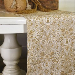 Τραπεζομάντηλο Loneta Z062-2 Polycotton White Egg (160x220) 1Τεμ