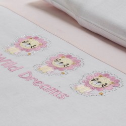 Σεντόνια Κούνιας Σετ Baby Wild Dreams B Cotton White Egg (120x160) 1Τεμ