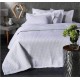 Κουβερλί Νυφικό Υπέρδιπλο Σετ Wedding Quilt NK2 Jacquard Micro White Egg (220X240) 3Τεμ