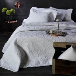 Κουβερλί Υπέρδιπλα Σετ Νυφικό ΝΚ 03 Jacquard Microfiber White Egg (230x250) 3Τεμ