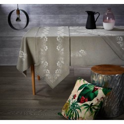 Τραπεζομάντηλο Τραπεζαρίας 41889 Με Κέντημα Polylinen White Egg (140x180) 1Τεμ