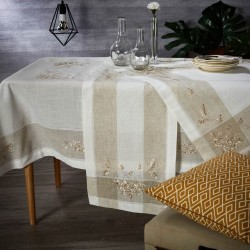Τραπεζομάντηλο Τραπεζαρίας 5008 Με Κέντημα Polylinen White Egg (140x180) 1Τεμ