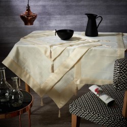 Σετ Τραπεζαρίας 296 Με Κέντημα White Egg 7Τεμ