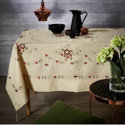 Τραπεζομάντηλο Τραπεζαρίας 017 Με Κέντημα Polylinen White Egg (180x270) 1Τεμ