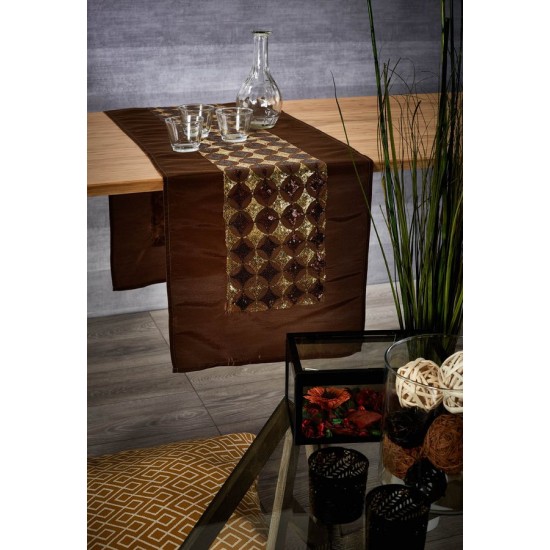 Τραβέρσα Τραπεζαρίας 78269 Jacquard Polycotton White Egg (40x150) 1Τεμ