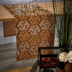 Τραβέρσα Τραπεζαρίας 78430 Jacquard Polycotton White Egg (40x150) 1Τεμ