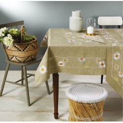 Τραπεζομάντηλο 417-4 Polycotton White Egg (140x180) 1Τεμ