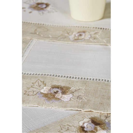 Σετ Τραπεζαρίας 1177 Polycotton White Egg 7Τεμ