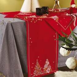 Τραβέρσα Χριστουγεννιάτικη Christmas 17762 Polycotton White Egg (40x180) 1Τεμ Τραβέρσα Χριστουγεννιάτικη Christmas 17762 Polycotton White Egg (40x180) 1Τεμ