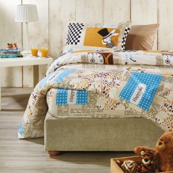 Σεντόνια Παιδικά Μονά Σετ Kids C027 Cotton White Egg (160x240) 3Τεμ