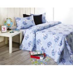 Σεντόνια Παιδικά Μονά Σετ Kids C016-2 Cotton White Egg (160x240) 3Τεμ