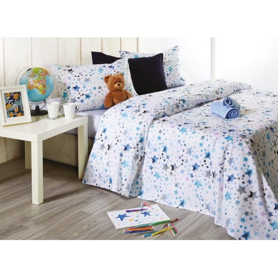 Σεντόνια Παιδικά Μονά Σετ Kids C017-2 Cotton White Egg (160x240) 3Τεμ