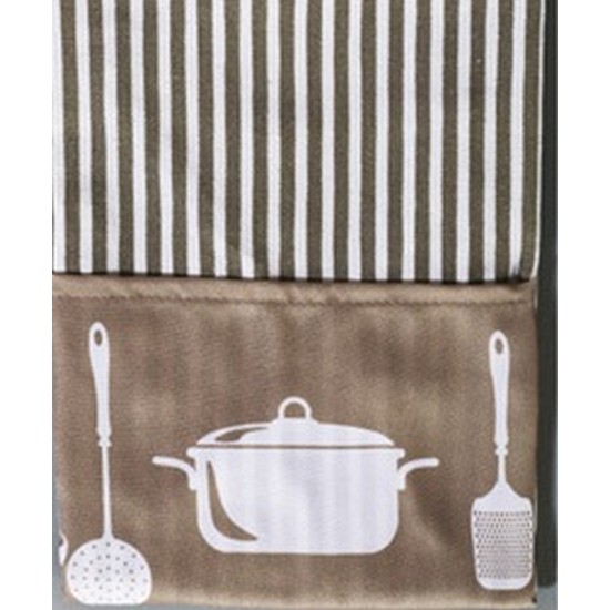 Ποδιά Κουζίνας ΠΟΔ4-3 Cotton White Egg (65x80) 1Τεμ